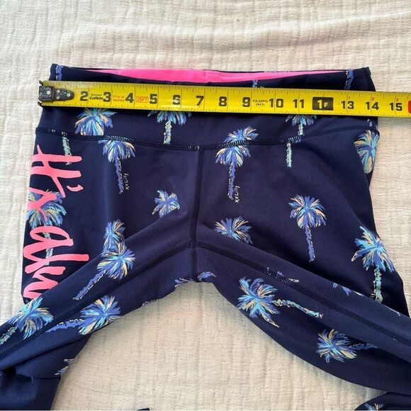 Lilly Pulitzer Luxletic Leggings Palm Tree "It's Always Sunny Somewhere" Size M - Picture 8 of 12